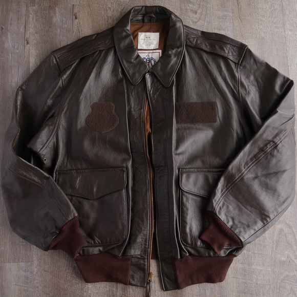 Avirex Other - 48R Avirex A-2 Brown Goatskin Leather Jacket A7
